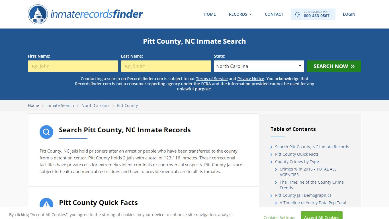 Pitt County, NC Inmate Lookup & Jail Records Online