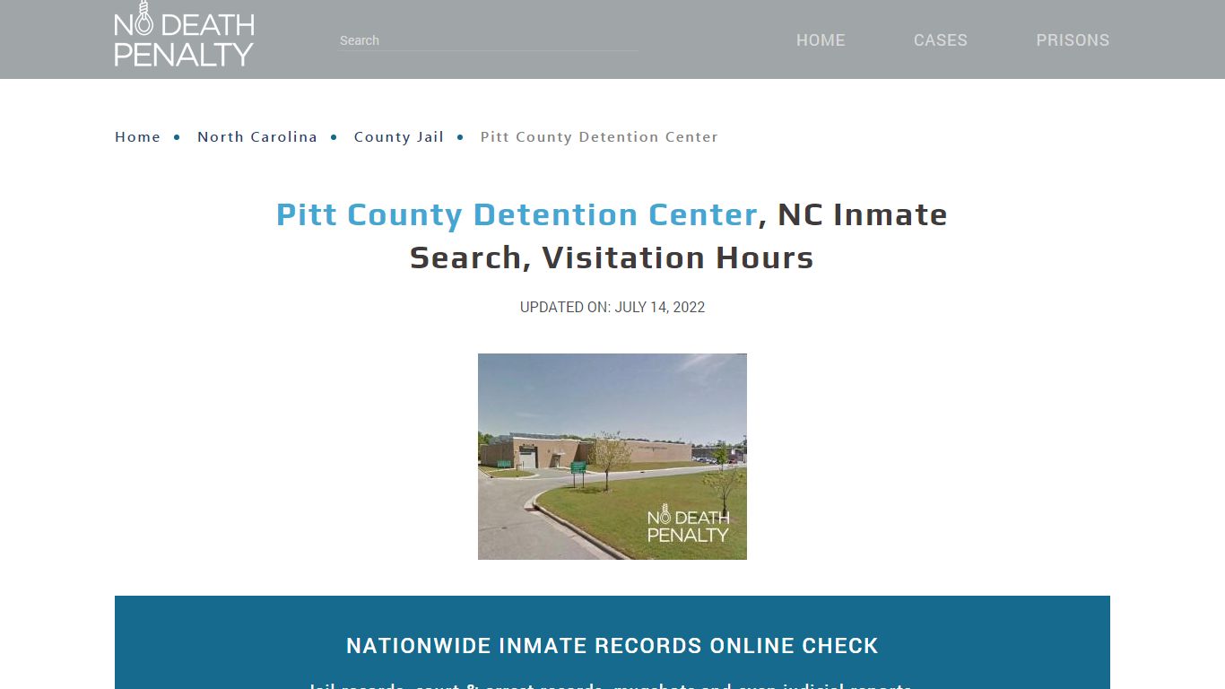 Pitt County Detention Center, NC Inmate Search, Visitation ...